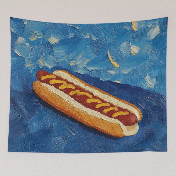 Item preview, Hotdog | Post-impressionist painting style designed and sold by ComicsFactory.