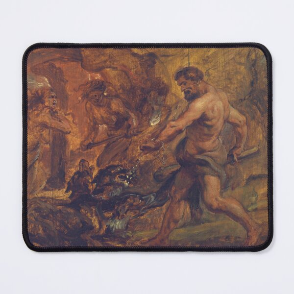 Item preview, Hercules and Cerberus the 12 Labors of Herakles designed and sold by ClassicalGreece.