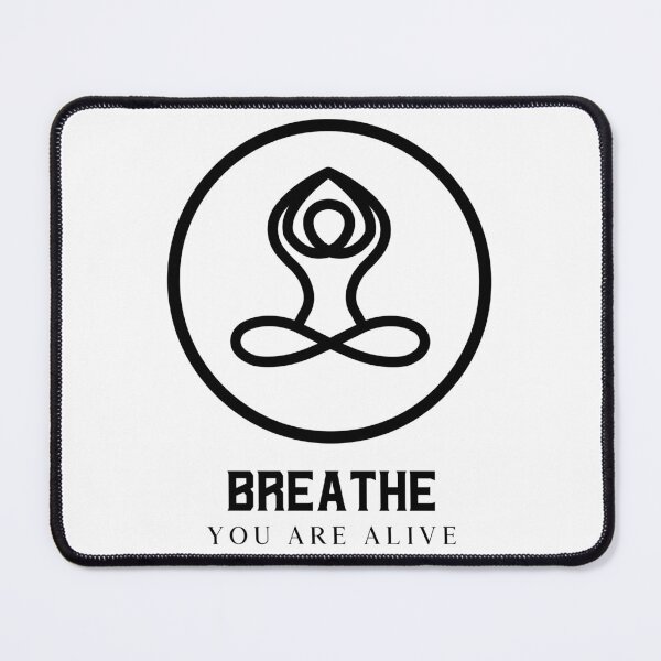 Item preview, Breathe You Are Alive Mindfulness Meditation Sitting Dark designed and sold by QQMerch.