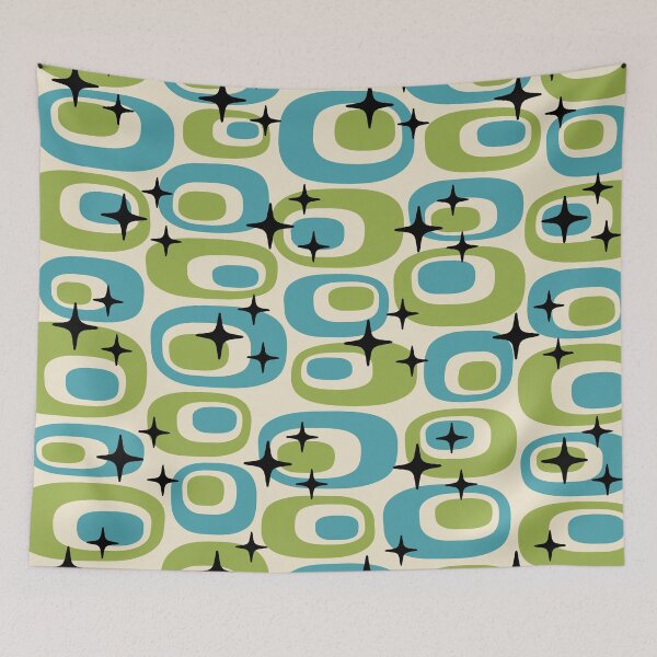 Item preview, Mid Century Modern Atomic Starburst Abstract Pattern designed and sold by tonymagnerart.