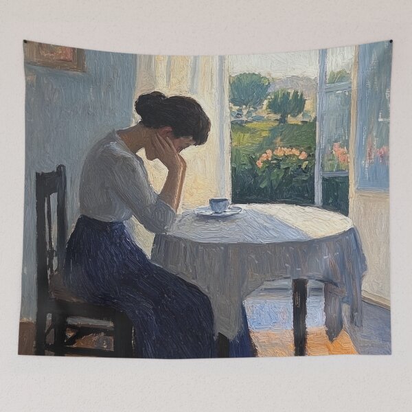 Item preview, Housewife | Post-impressionist painting style designed and sold by ComicsFactory.