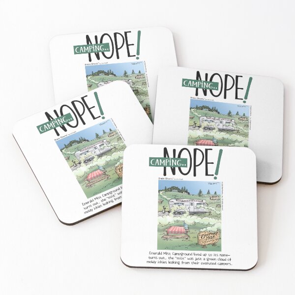 Item preview, Camping—Nope Camper Camping designed and sold by Brain Shorts.