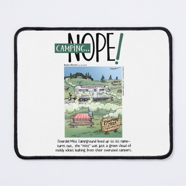 Item preview, Camping—Nope Camper Camping designed and sold by Brain Shorts.