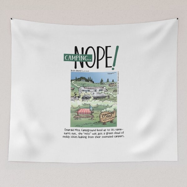 Item preview, Camping—Nope Camper Camping designed and sold by Brain Shorts.