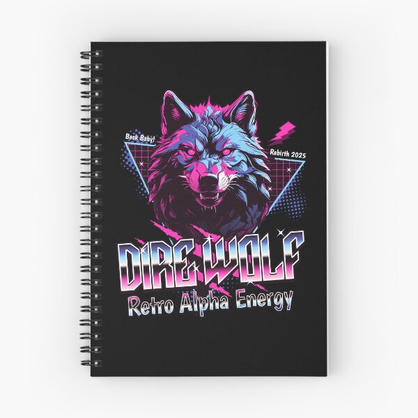 Item preview, Vintage Dire Wolf Retro Alpha Energy 80's 90's designed and sold by 3rd Eye Perceptions.