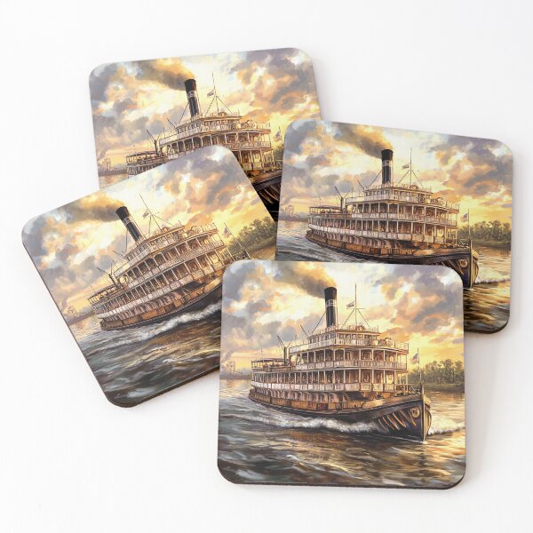 Item preview, Steamboat Mississippi River paddle steamer Mark  riverboat  designed and sold by JanChryzostom.