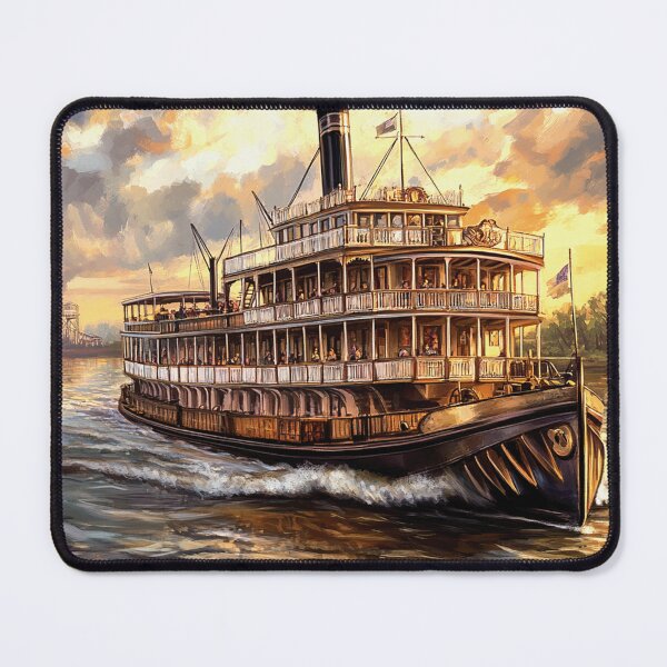 Item preview, Steamboat Mississippi River paddle steamer Mark  riverboat  designed and sold by JanChryzostom.
