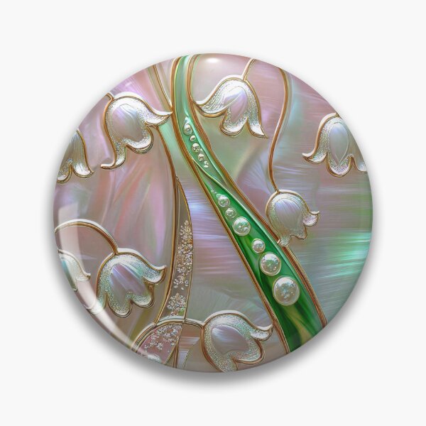 Item preview, Lily of the Valley Stained Glass Design designed and sold by MargaretWiktor.