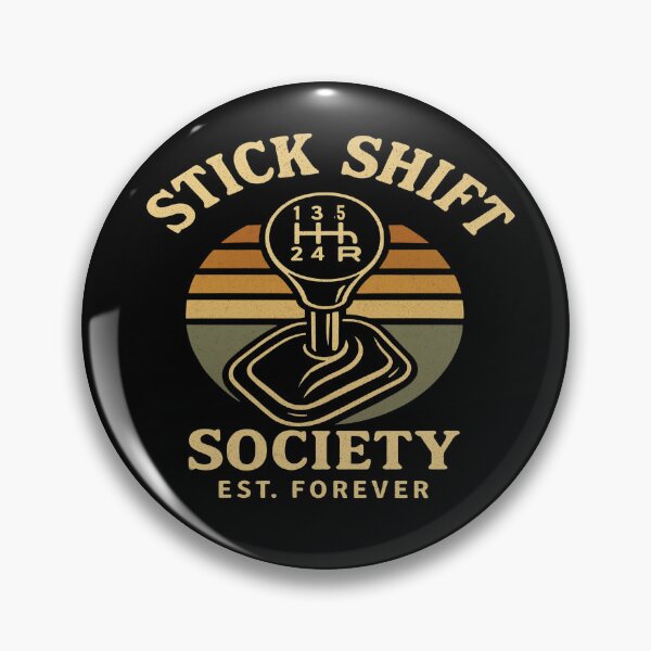 Item preview, Stick Shift Society – Est. Forever Retro Car Enthusiast designed and sold by PrintHorizonD.