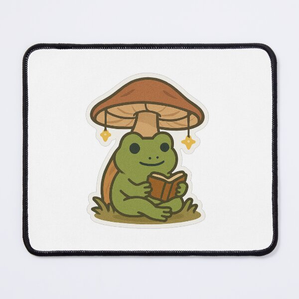 Item preview, Frog Reading Under Mushroom designed and sold by hi-chew.