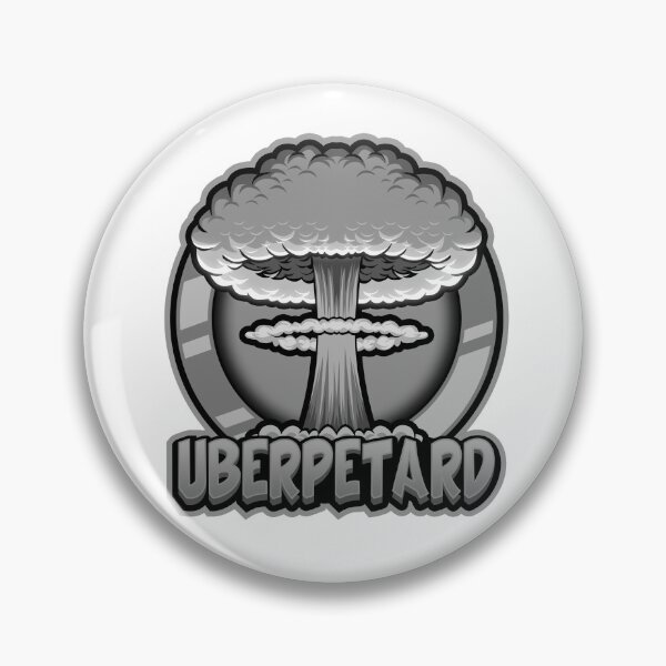 Artikelvorschau, Uberpetard schwarz-weißes Logo 5000 x 5000 entworfen und verkauft von uberpetard.