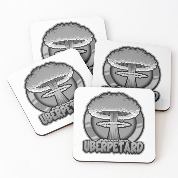 Item preview, uberpetard black and white logo 5000 x 5000 designed and sold by uberpetard.
