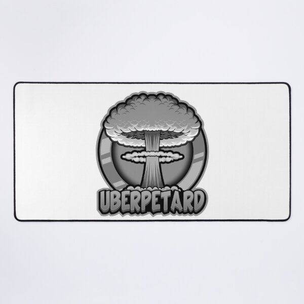 Item preview, uberpetard black and white logo 5000 x 5000 designed and sold by uberpetard.