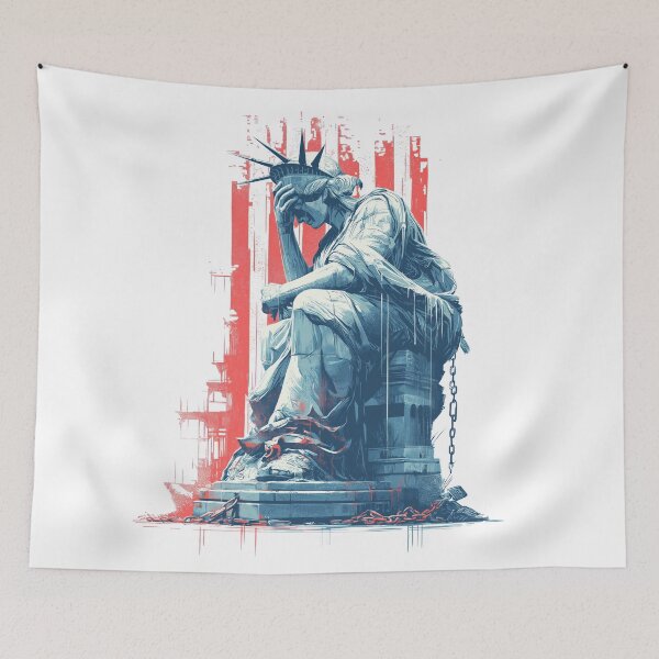 Item preview, Sad despair of the Statue of Liberty designed and sold by blackdogshop.