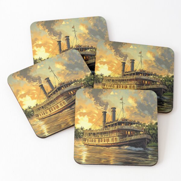 Item preview, Steamboat Mississippi River paddle steamer Mark  riverboat  designed and sold by JanChryzostom.
