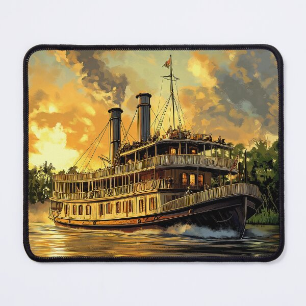 Item preview, Steamboat Mississippi River paddle steamer Mark riverboat designed and sold by JanChryzostom.
