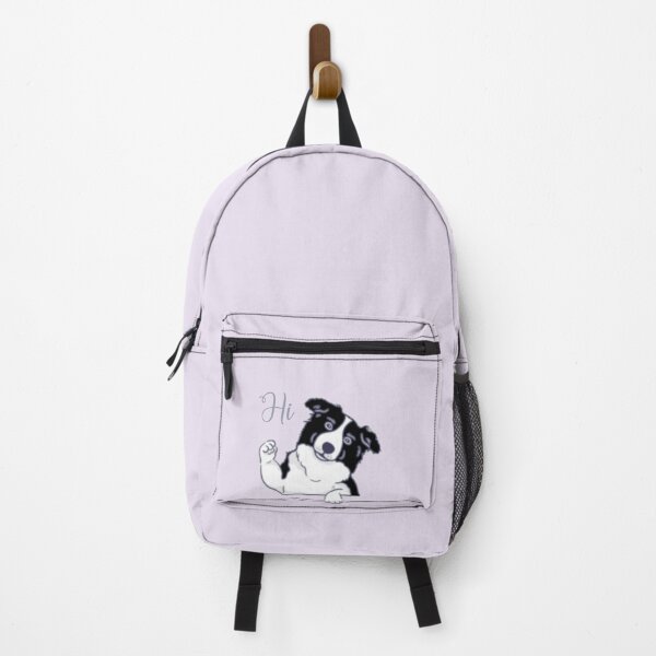 Item preview, Cute Dog Waving with "Hi" Text Illustration designed and sold by nada-art.