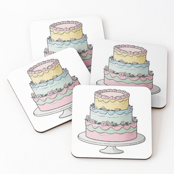 Item preview, 1970s Pastel Cake Illustration – Hand Drawn Vintage Dessert Art designed and sold by Arthaven10 ⭐⭐⭐⭐⭐.