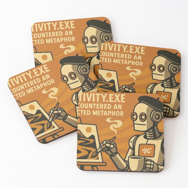 Item preview, Creativity.exe Has Encountered an Unexpected Metaphor designed and sold by LOGOSINTERIUM.