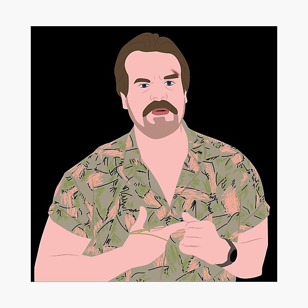 Item preview, Jim Hopper Hawaiian Stranger Things Netflix designed and sold by KamiTrendz.