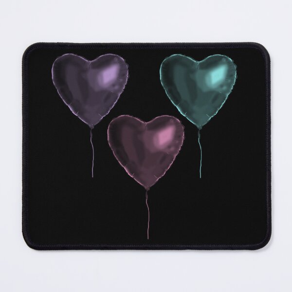 Item preview, Moody Metallic Heart Balloons designed and sold by artbyemme.