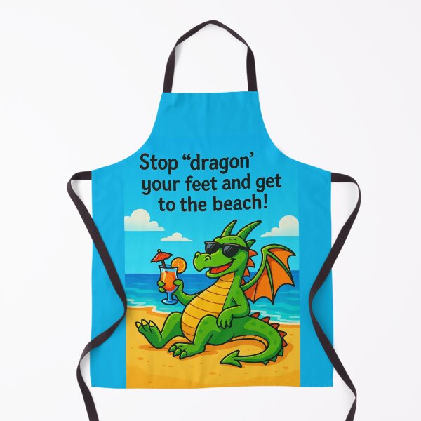Item preview, Dragon at the Beach - Portrait designed and sold by Erin Orstrom's Art.