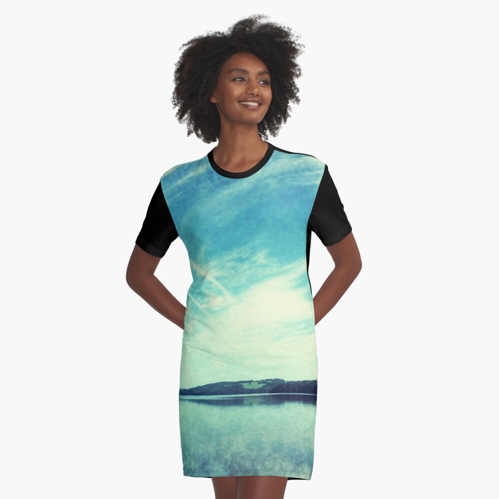 Item preview, Graphic T-Shirt Dress designed and sold by OneDayArt.