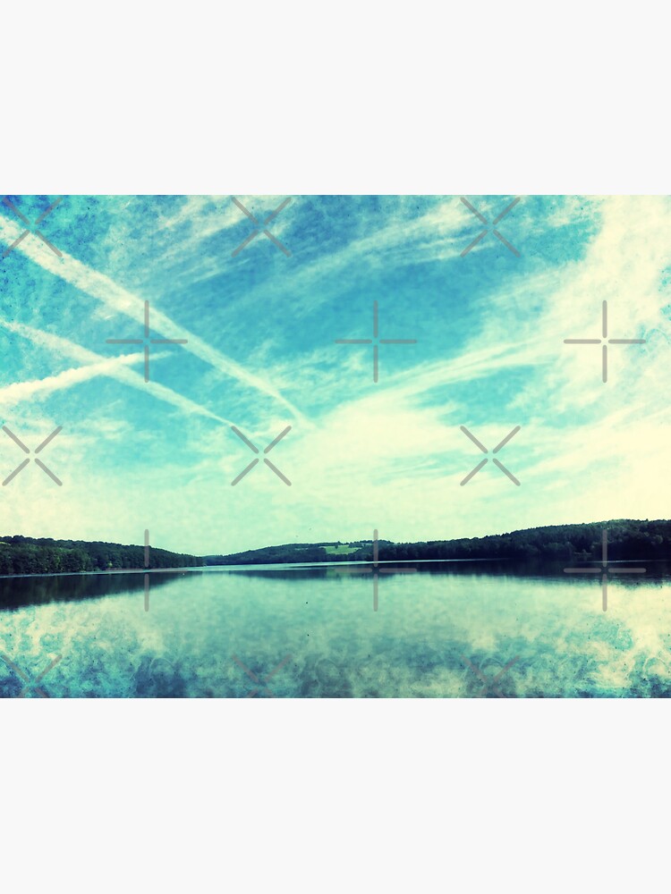 Thumbnail 3 of 3, Sticker, Sky Trails designed and sold by OneDayArt.
