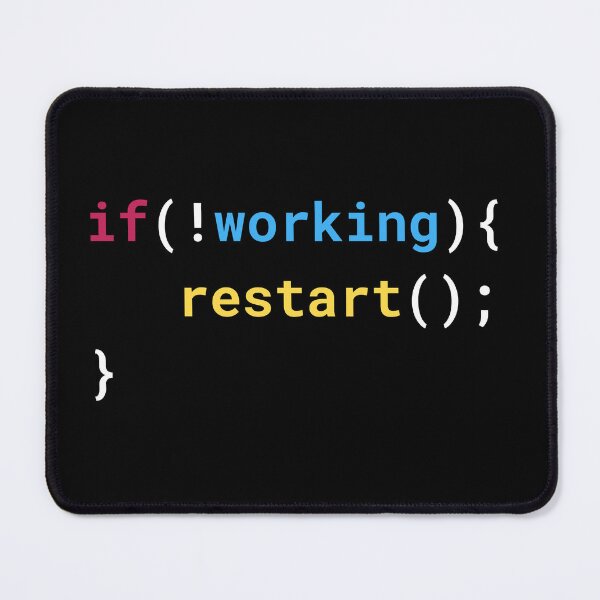Item preview, Programmer Restart Joke designed and sold by GearHead Designs.