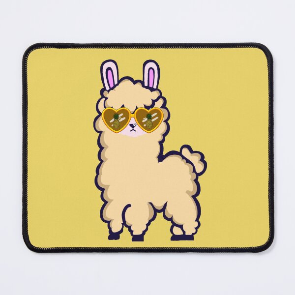 Item preview, Cool Llama with Pineapple Sunglasses designed and sold by artbyemme.