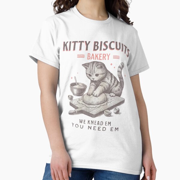 Artikel-Vorschau von Kitty Biscuits – Wir kneten sie, Sie brauchen sie. Lustiges Katzen-Backdesign – Purrfect Pastry Apparel, designt und verkauft von DigitalNew.