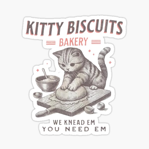 Item preview, Kitty Biscuits - We Knead Em, You Need Em Funny Cat Baking Design - Purrfect Pastry Apparel designed and sold by DigitalNew.