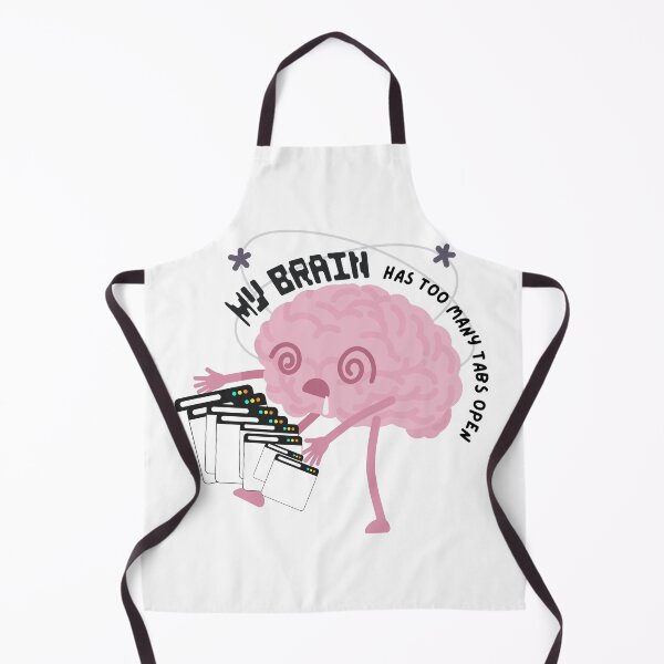 Item preview, ADHD Brain with Too Many Tabs designed and sold by MonsterGamerDash.