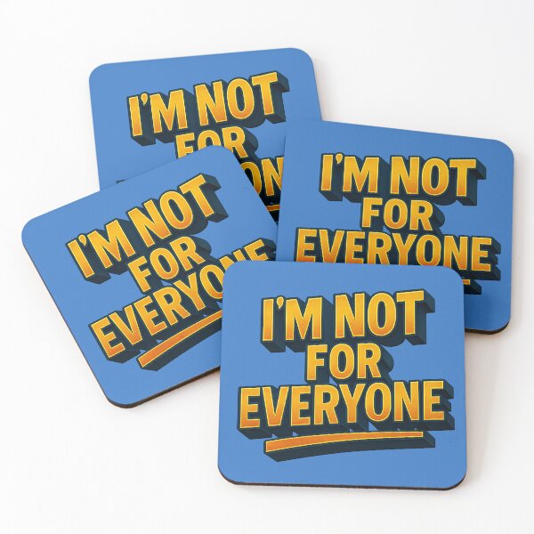 Item preview, A statement with personality – I'M NOT FOR EVERYONE designed and sold by Girih.
