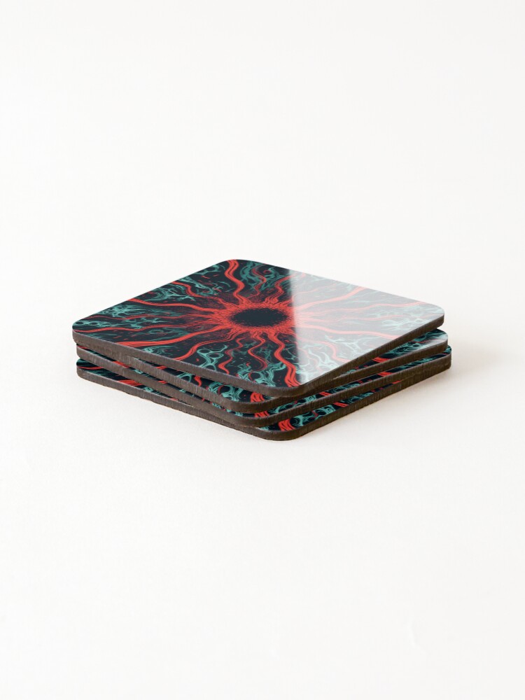 Thumbnail 4 of 5, Coasters (Set of 4), Dynamic Form Composition designed and sold by Visual-Elixir.