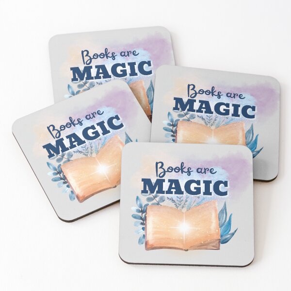 Item preview, Books Are Magic – Whimsical Watercolor Book Design for Readers & Dreamers - Dark Text designed and sold by thistledewcraft.