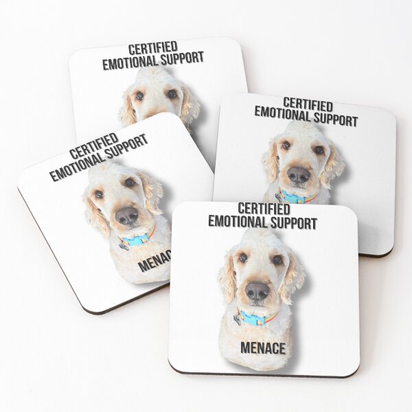 Item preview, Emotional Support Menace Dog Shirt designed and sold by MonsterGamerDash.
