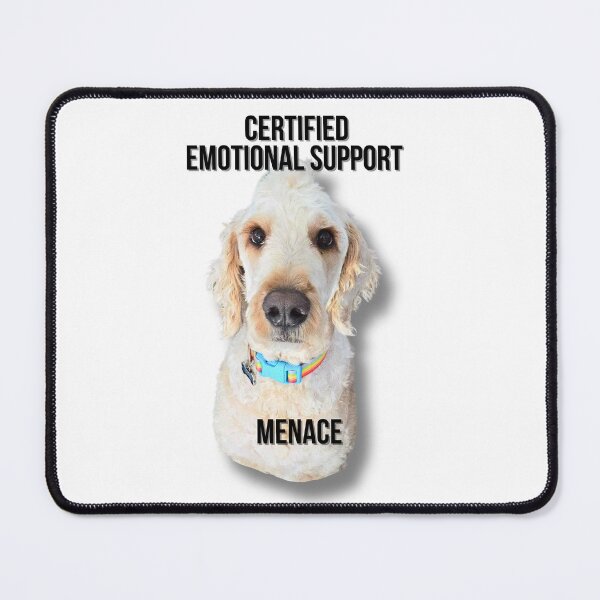 Item preview, Emotional Support Menace Dog Shirt designed and sold by MonsterGamerDash.