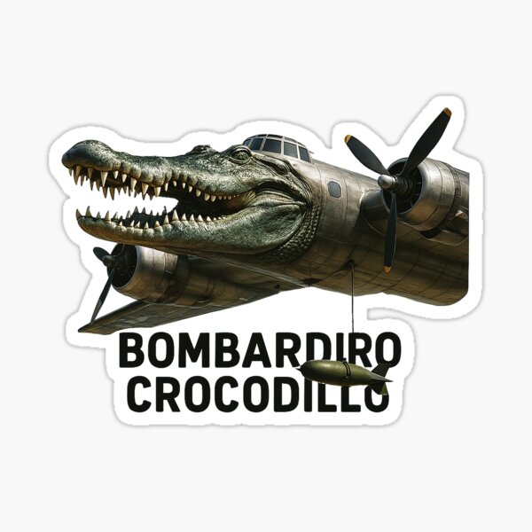 Artikel-Vorschau von Bombardiro Crocodillo – Realistischer Hybridaufkleber, designt und verkauft von Mayank Mahyavanshi.