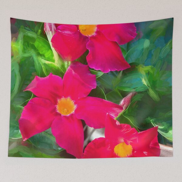 Item preview, Red Mandevilla Flower Vine X207 designed and sold by RichFrancoCars.
