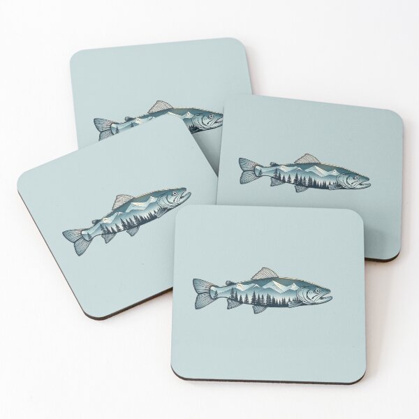 Item preview, Vintage Trout Silhouette — Fly Fishing designed and sold by Planthem.