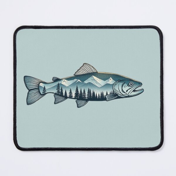 Item preview, Vintage Trout Silhouette — Fly Fishing designed and sold by Planthem.