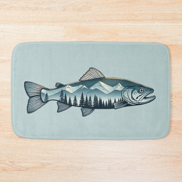 Item preview, Vintage Trout Silhouette — Fly Fishing designed and sold by Planthem.