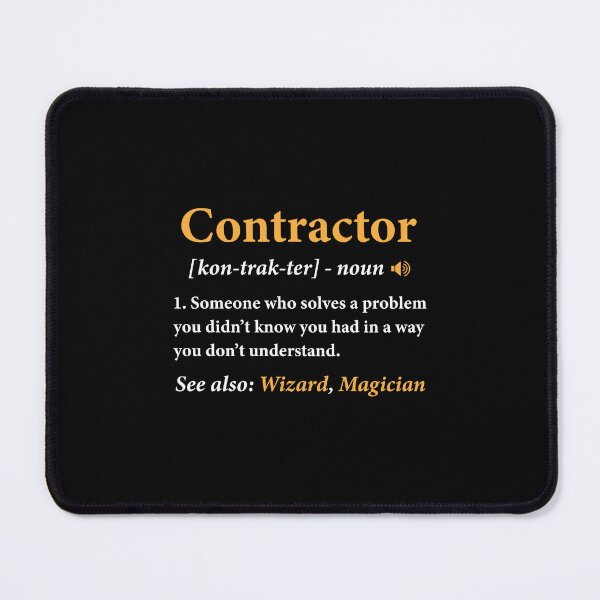 Item preview, Contractor Gift Handyman Contractor Definition Builder designed and sold by DexertimaArt.