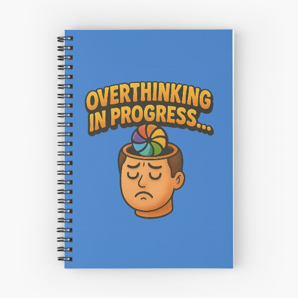 Item preview, Overthinking in Progress – Humorous Design designed and sold by Girih.