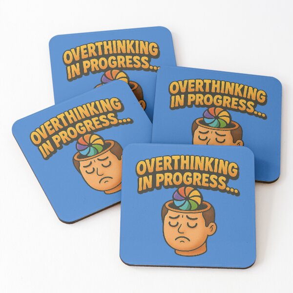 Item preview, Overthinking in Progress – Humorous Design designed and sold by Girih.