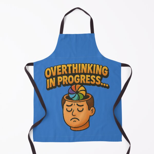 Item preview, Overthinking in Progress – Humorous Design designed and sold by Girih.