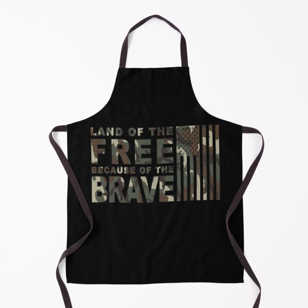 Item preview, Land of the Free Because of the Brave Camo Patriotic Memorial and Veterans Day Design designed and sold by RealPilotDesign.