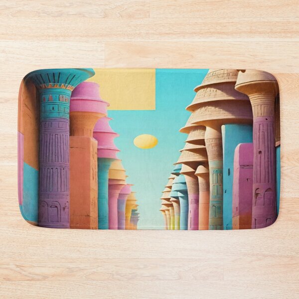 Item preview, Colorful Egyptian pharaohic temple. designed and sold by DaliaSabryTee.