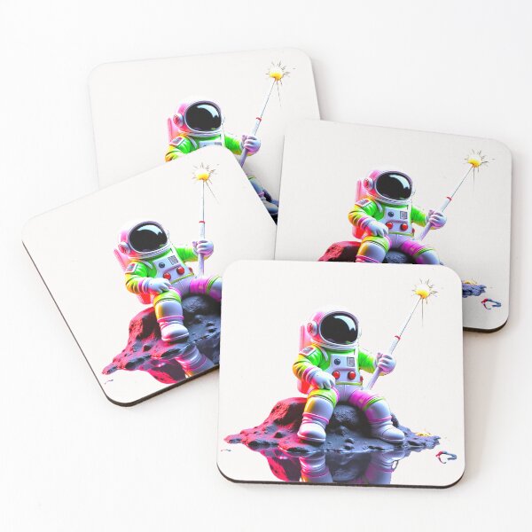 Item preview, Stargazer’s Break: Neon Astronaut Dreamscape designed and sold by Dark-Circuit-Haven.